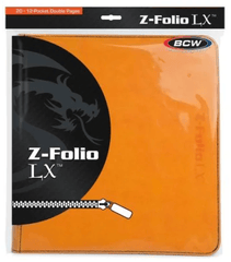 BCW Binder: 12-Pocket Z-Folio LX Orange 1-ZF12LX-ORG